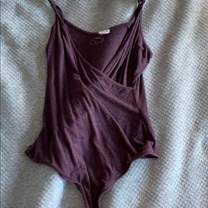 purple bodysuit